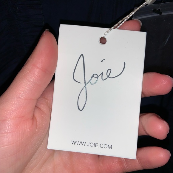 Joie Cruzita Pleated-ruffle Blouse In Midnight –– NWT - Picture 14 of 15